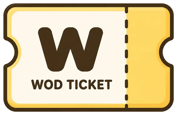 WOD TICKET — 운동으로 얻는 와드링 티켓